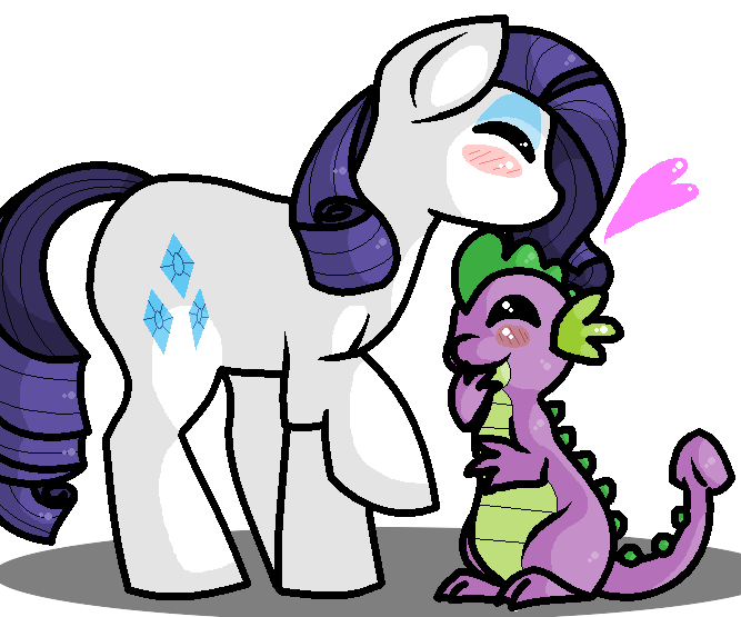 Spike and Rarity