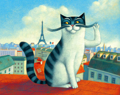 a cat in Paris