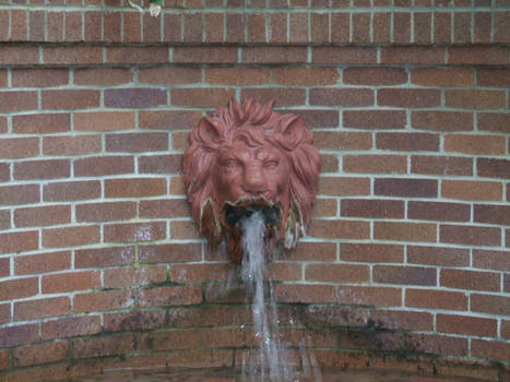 Stock Lion Fountain