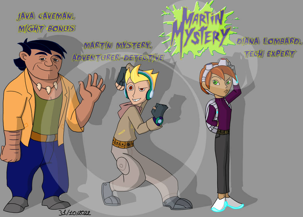 Redesign - Martin Mystery - The Team by silena33 on DeviantArt