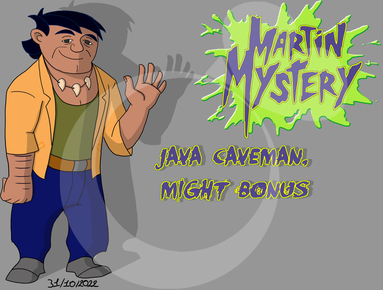 Redesign - Martin Mystery - Java Caveman by silena33 on DeviantArt