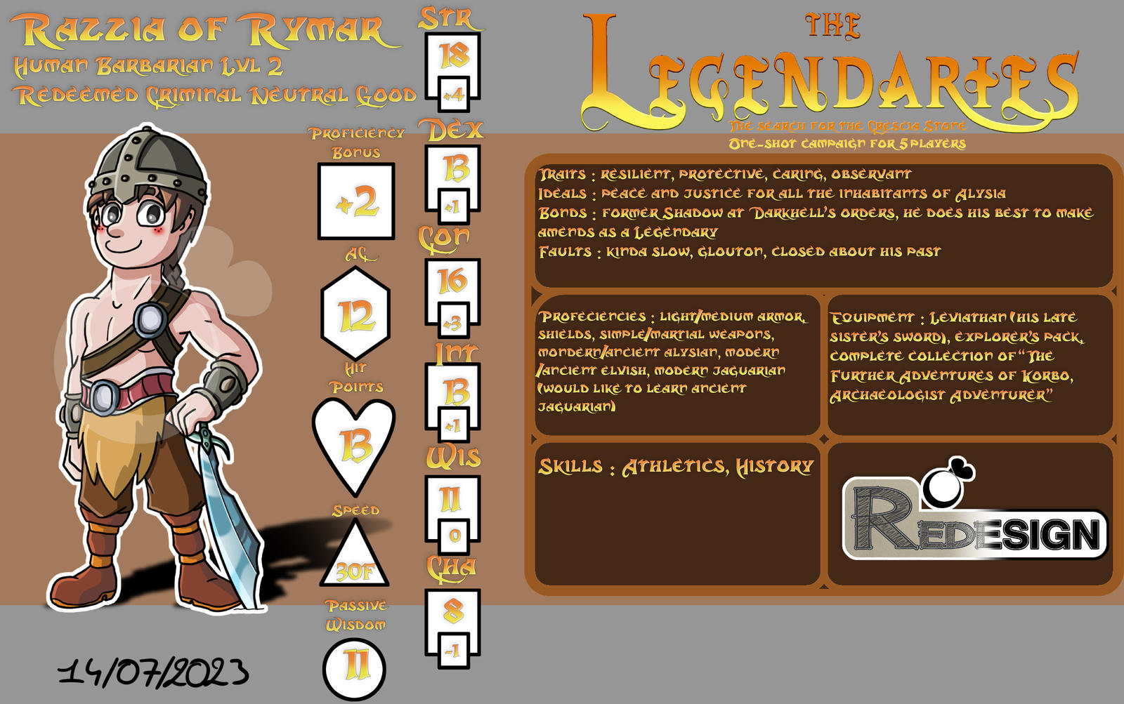 Redesign - The Legendaries - Razzia