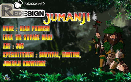 Redesign - Jumanji - Alan