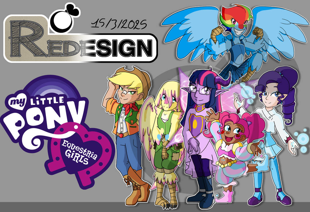Redesign - Equestria Girls - HuMane 6 by silena33 on DeviantArt
