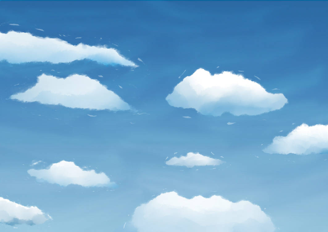 Картинки нарисованное небо. Небо мультяшное. Облака. Облака арт. Небо рисунок.