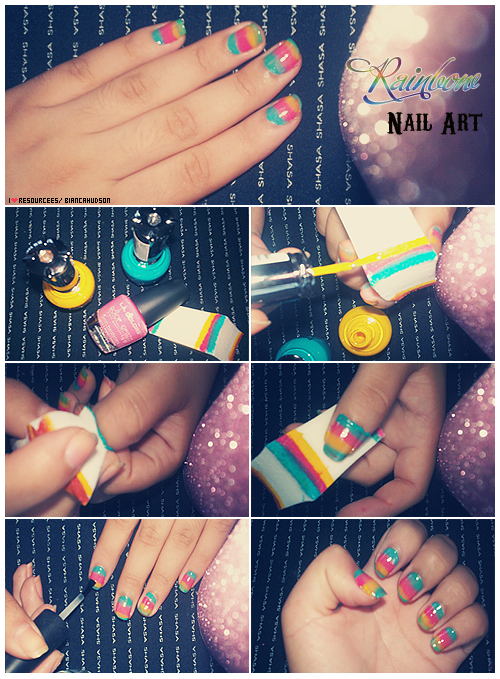 Rainbow Nail Art Tutorial