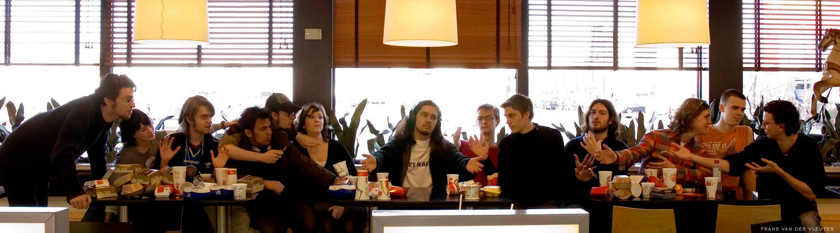 Last Supper in McDonalds.