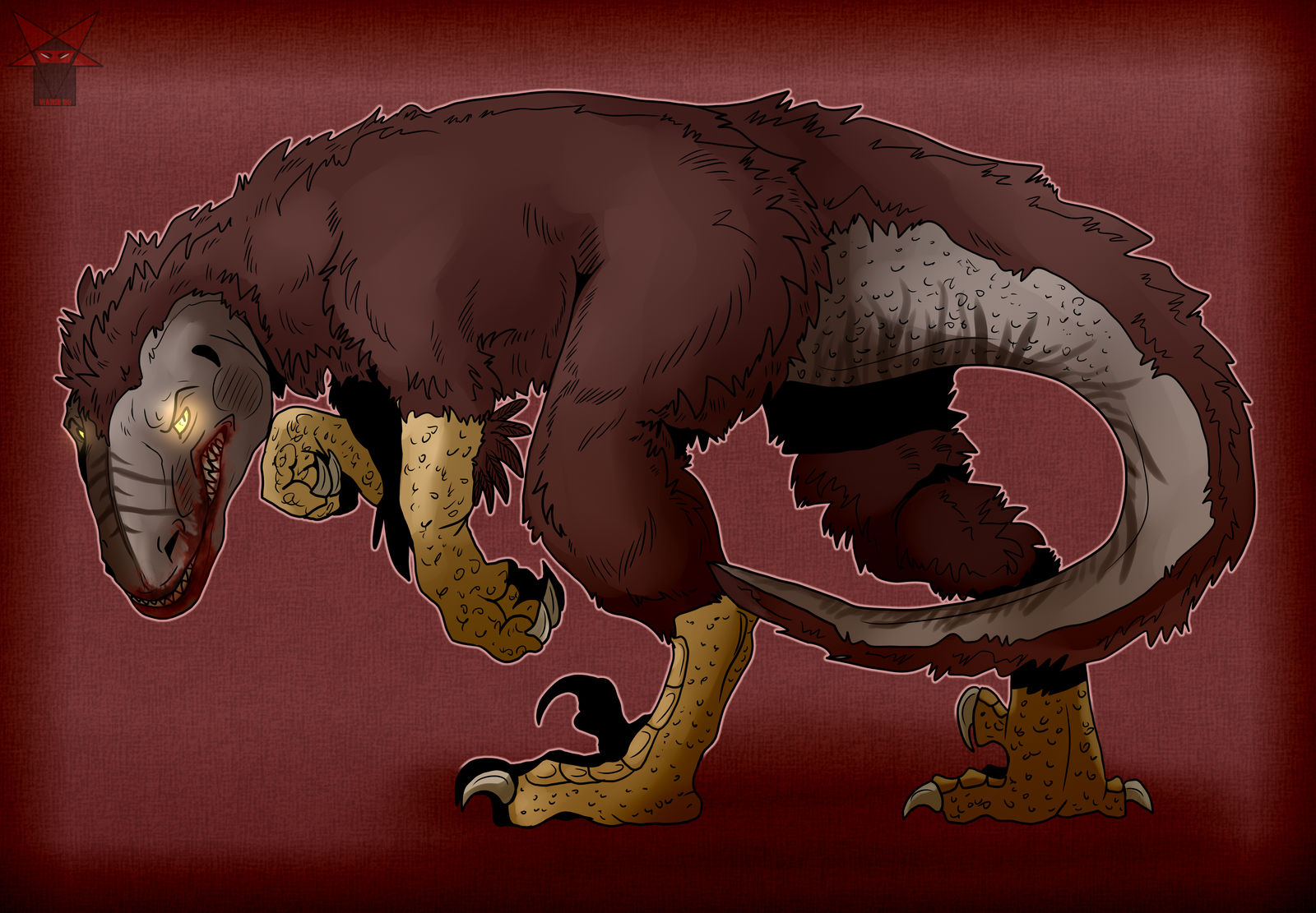 Bolt Raptor Deviantart Bloody Raptor by Vladish185 on DeviantArt