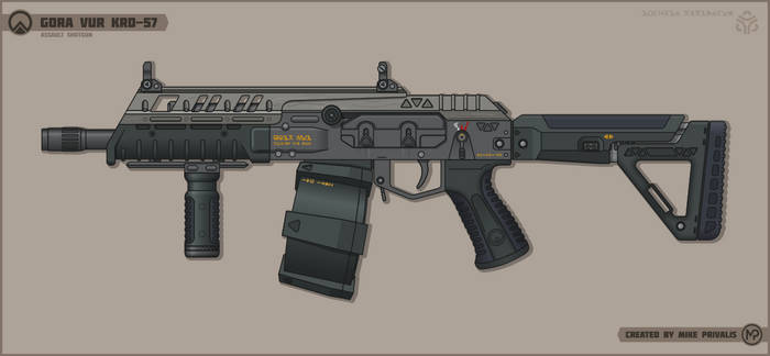 [Inkscape] Gora Vur KRD-57 Assault Shotgun