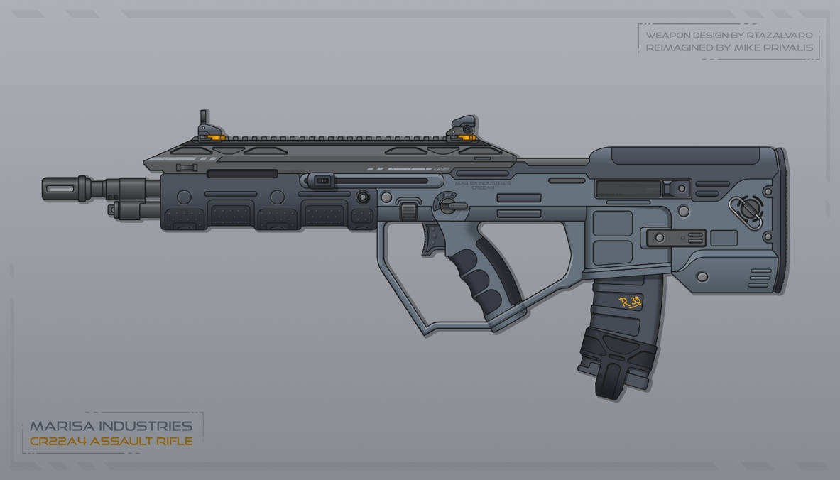 [Inkscape] MARISA Industries CR22A4 Assault Rifle by MikePrivalis on ...