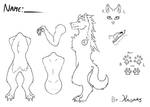 Furry reference sheet base FREE! by Kasaky on DeviantArt