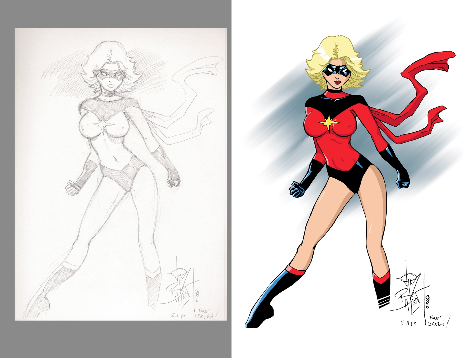 Ms. Marvel d-ink and color pra