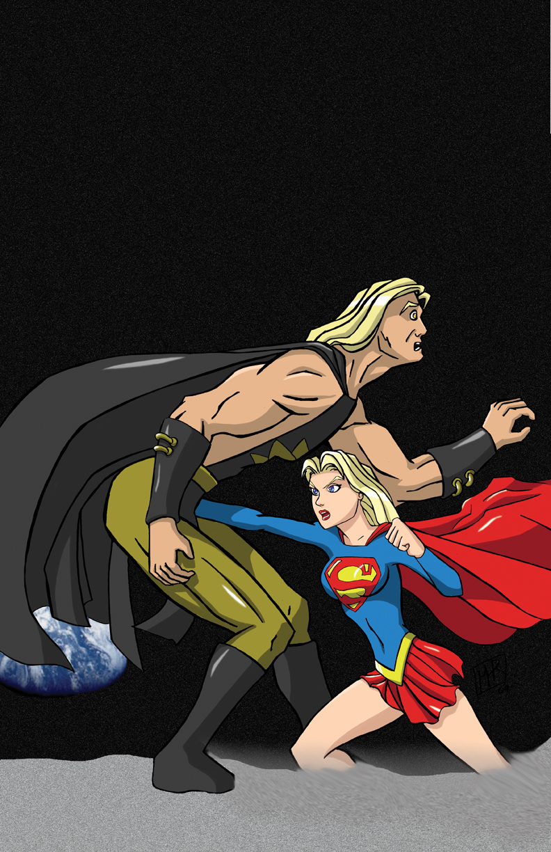 Supergirl Vs Nuclearman3 Com By Mhunt On DeviantArt 