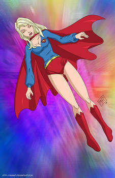 Supergirl KO falls- commission