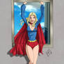 Supergirl entering - commision