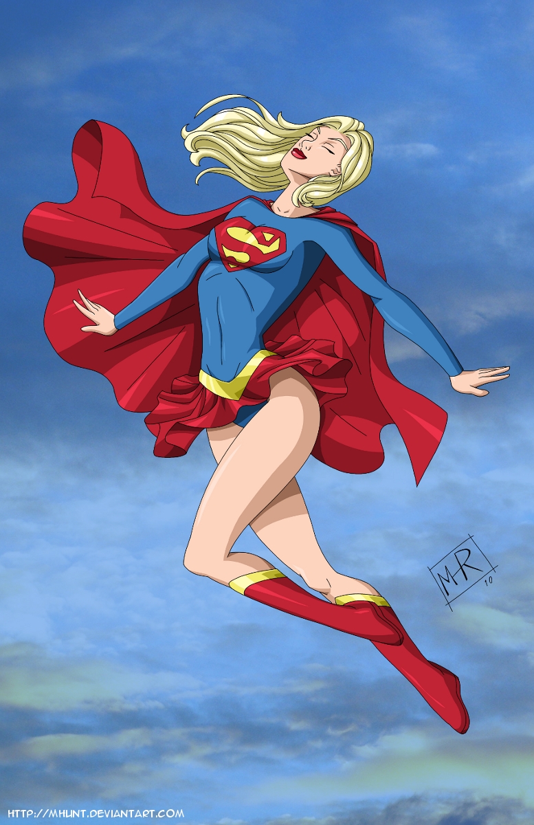 Supergirl flying -commisison by mhunt on DeviantArt