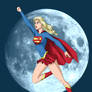 Supergirl flies 2 -commission