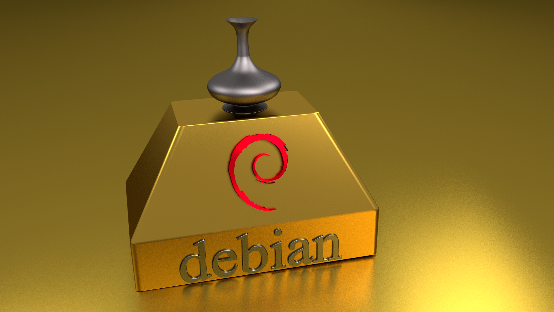 Debian linux wallpaper Blender