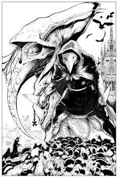 Plague Doctor Cover inked