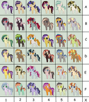Pony Color Palettes Adopts (OPEN)