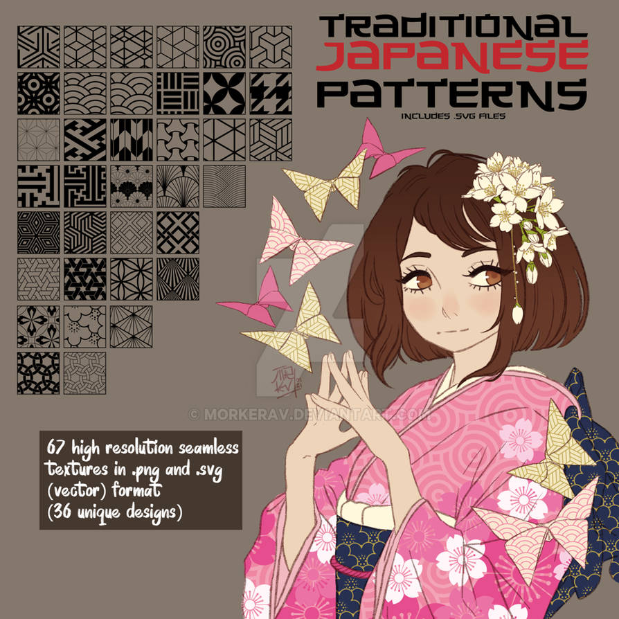 Traditional Japanese Patterns by Morkerav on DeviantArt