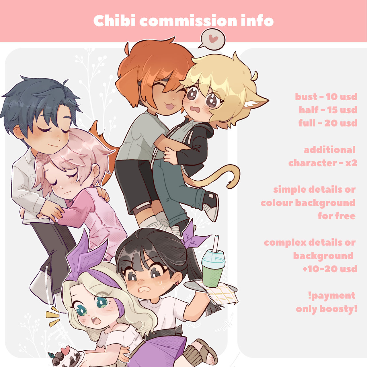Chibi List CHIBI Commission List by Sophaaa on DeviantArt