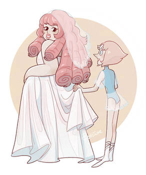 rose and pearl fanart