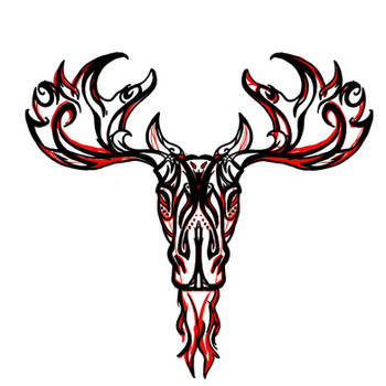 tribal moose Messy