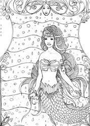 Mermaid lineart