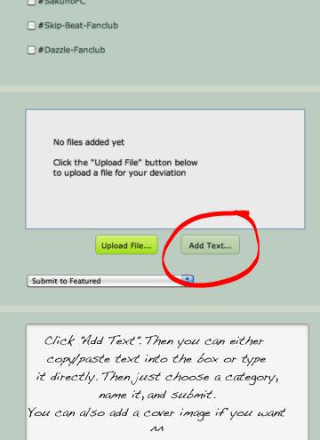 Uploading Literature Tutorial by TPoTFanatic on DeviantArt