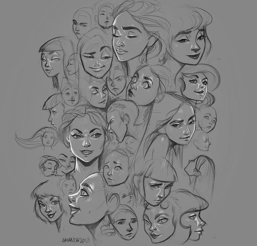 Deviantart Model Faces Faces by Indrakin on DeviantArt