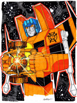 Orange Lantern Starscream