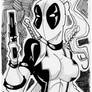 Sketch 013 of 100 LADY DEADPOOL