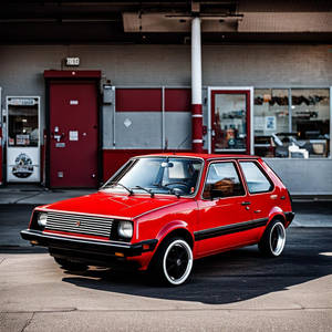 Red 1990 Yugo