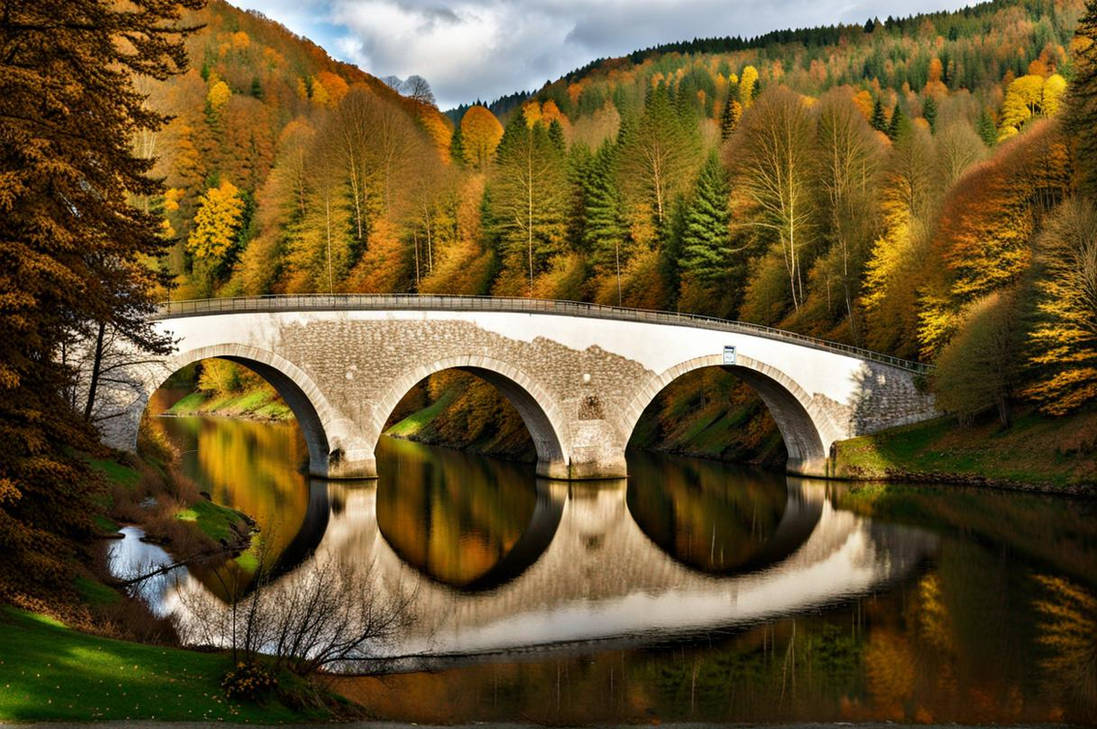 Reflective Bridge by HotFishMedia on DeviantArt