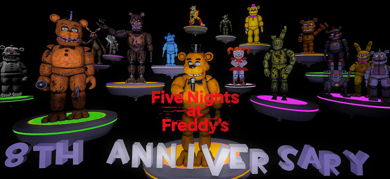 FNAF 8th AnniversaryThank You!!! by Fredluestudios2021 on DeviantArt