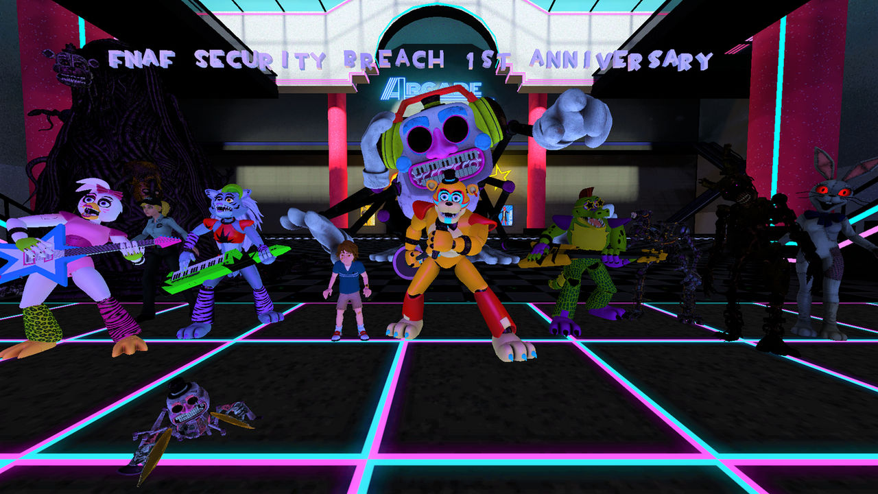 Happy Fnaf Security Breach 1st Anniversary by haloflood4 on DeviantArt