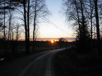 Evening road