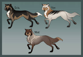 SOLD [Wolf Adopts] - Three Tarnished Ones