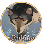 Robin - Winter Medallion by Lachtaube