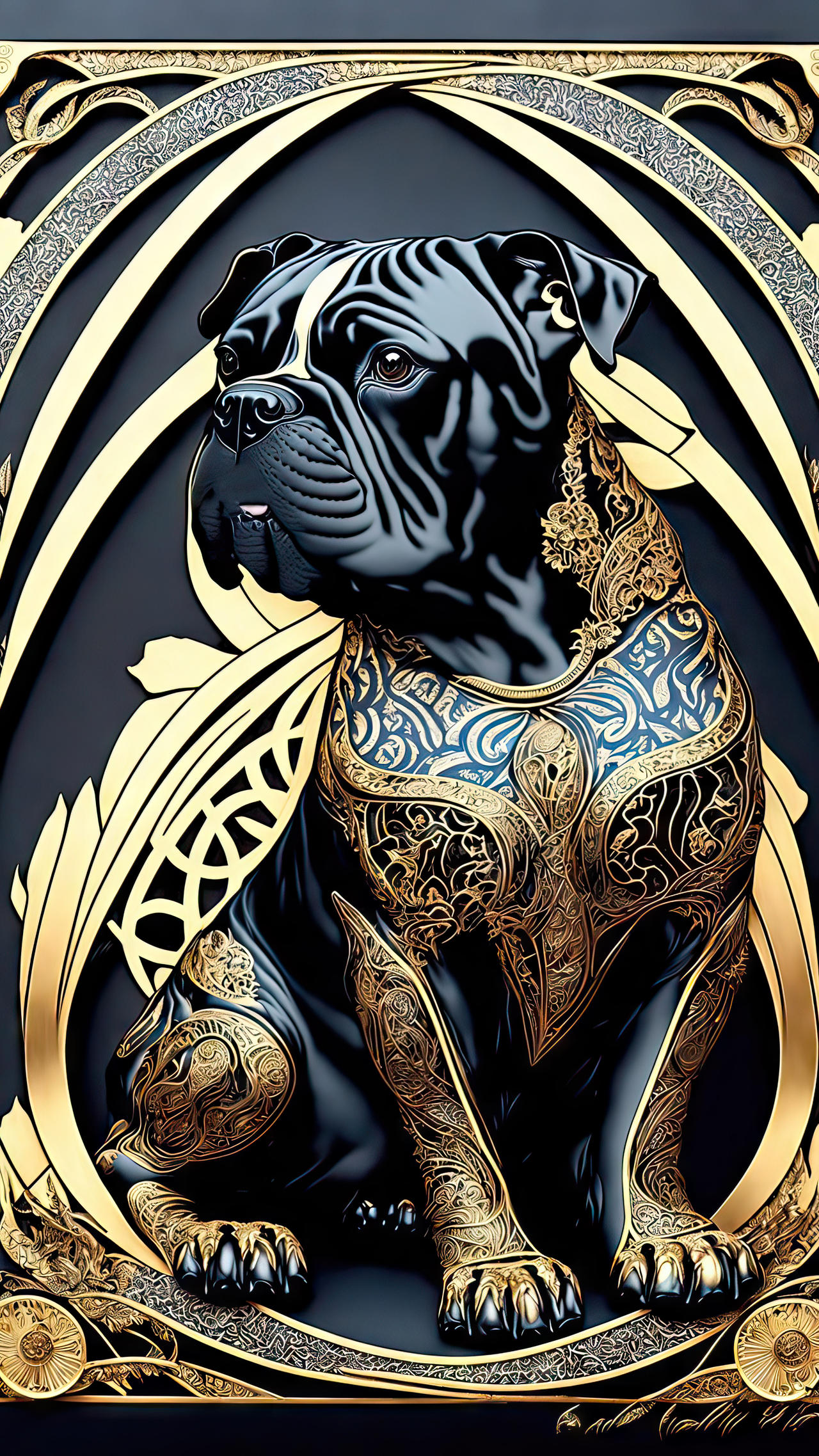 Art Deco Dog 4111078477 By Divedave On DeviantArt art-deco-floral-pattern-free-stock-photo-public-domain-pictures