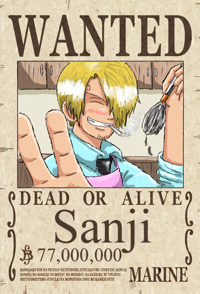 SANJI WANTED (One Piece Ch.1058) by bryanfavr on DeviantArt