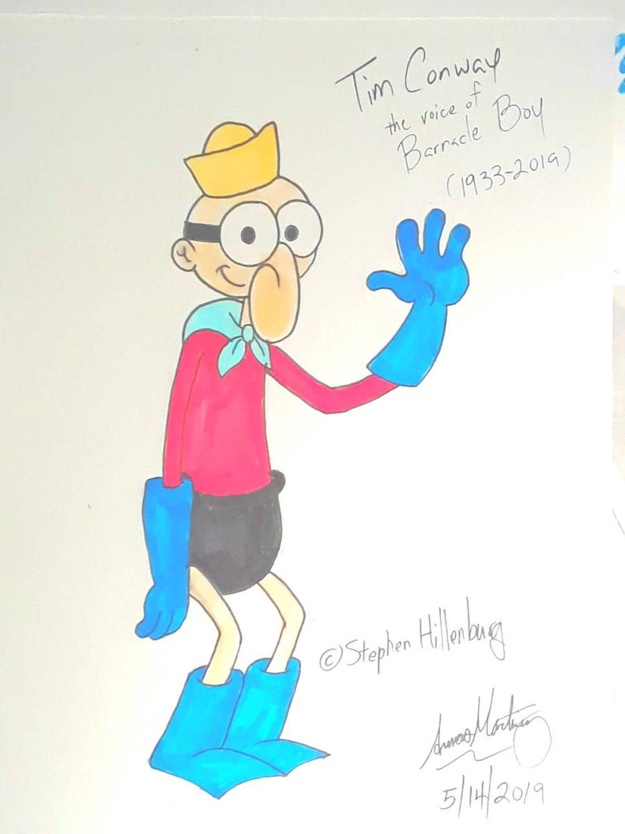 Tim Barnacle RIP Tim Conway the voice of Barnacle Boy by ArtisticAmos on DeviantArt