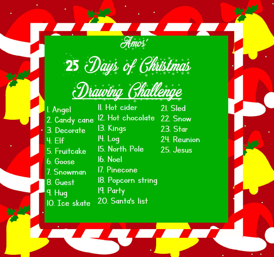 Amos 25 Days Of Christmas Drawing Challenge By ArtisticAmos On DeviantArt amos-25-days-of-christmas-drawing-challenge-by-artisticamos-on-deviantart