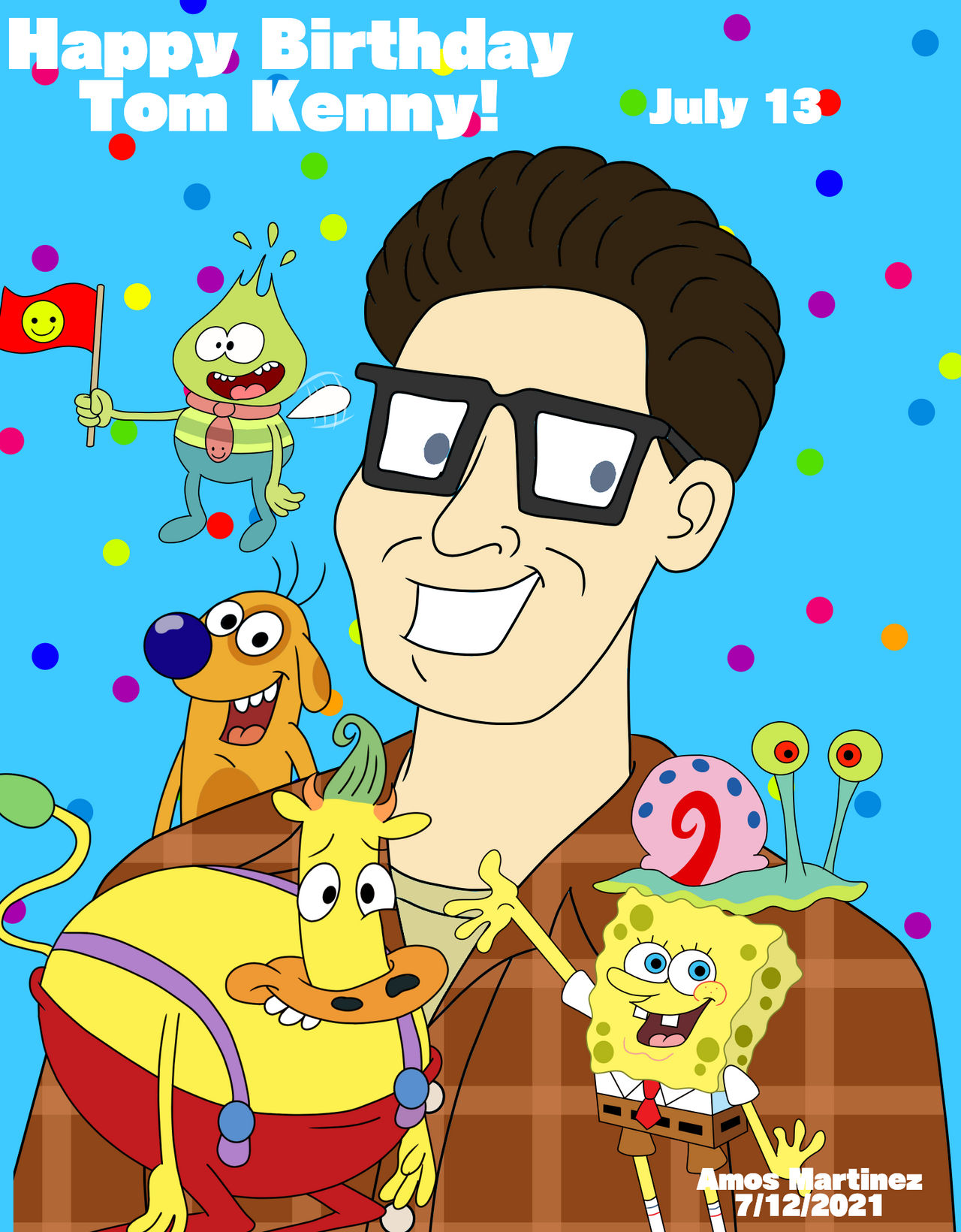 Happy Birthday Tom Kenny (2021) by amos19 on DeviantArt