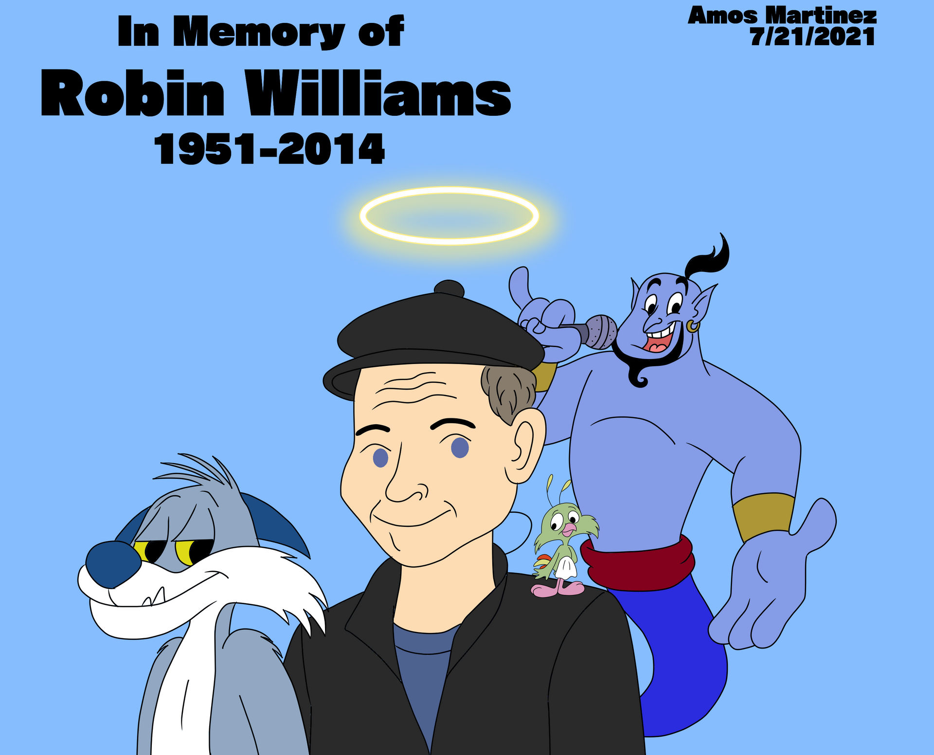 Robin Williams Ramon In Memory of Robin Williams by ArtisticAmos on DeviantArt