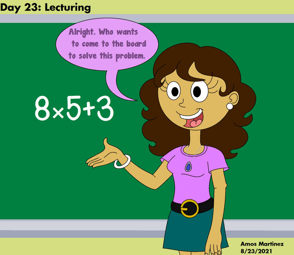 Learning Segments Deviantart Day 23: Lecturing by ArtisticAmos on DeviantArt