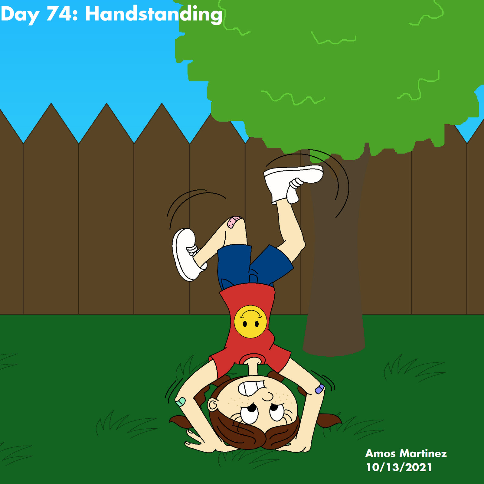 Day 74: Handstanding by ArtisticAmos on DeviantArt