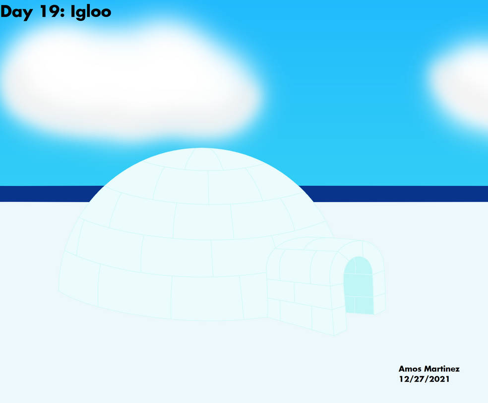 Day 19: Igloo by ArtisticAmos on DeviantArt