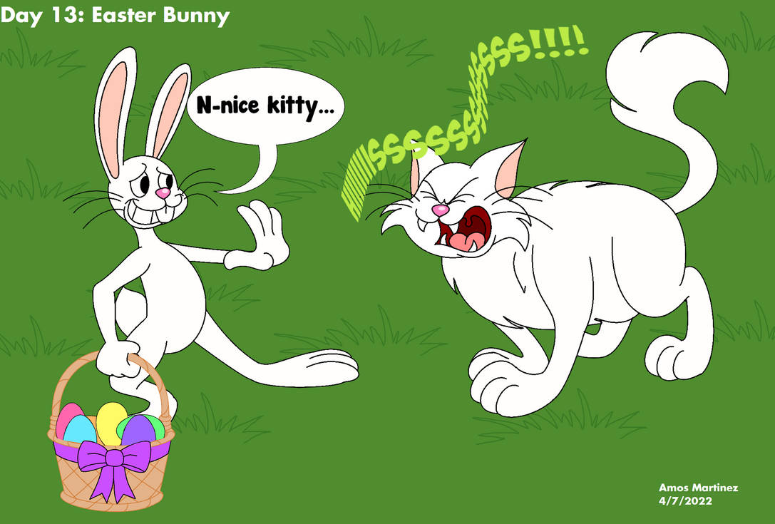 Day 13: Easter Bunny by ArtisticAmos on DeviantArt